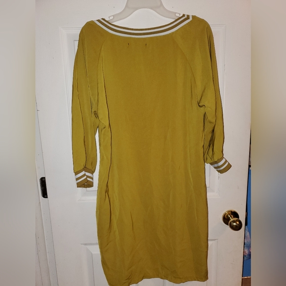 Amisu Striped Trim Quarter Sleeve T-Shirt Dress - Picture 7 of 15